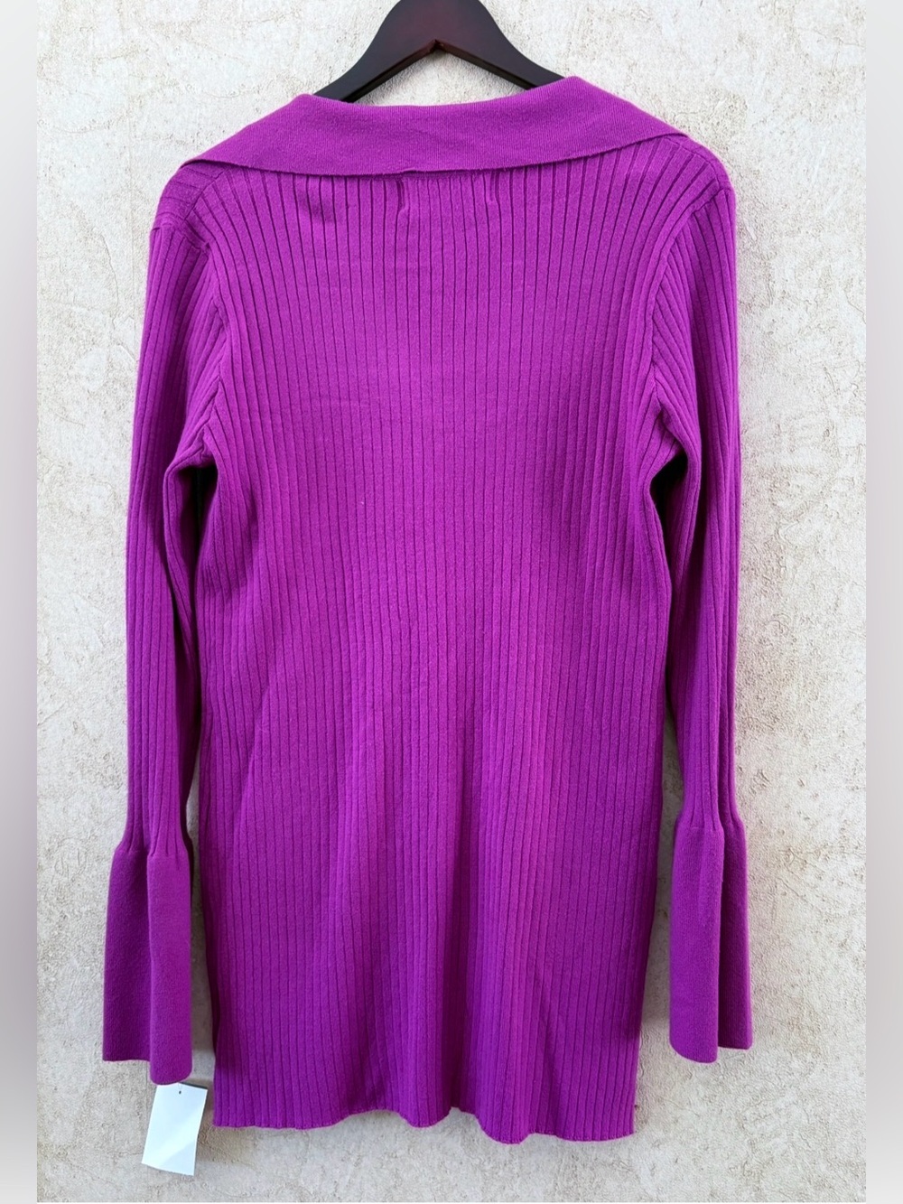 Lily Star Vibrant Ribbed Button Cardigan - Picture 2 of 5